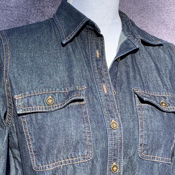 Chaps Denim shirt dress size S - Picture 4 of 9